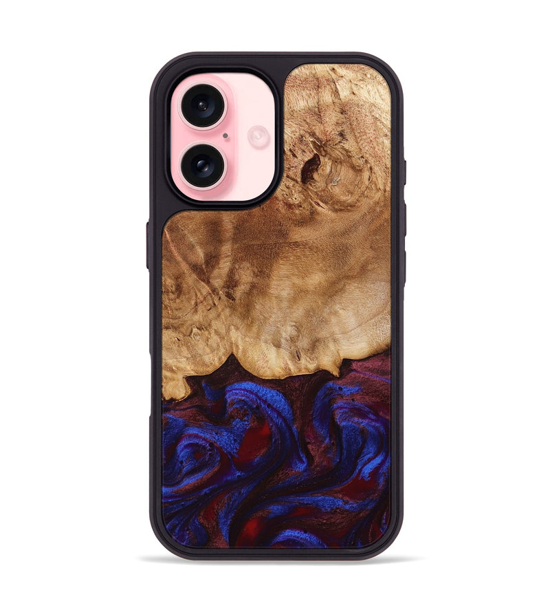 iPhone 16 Wood Phone Case - Tanisha (Red, 778808)