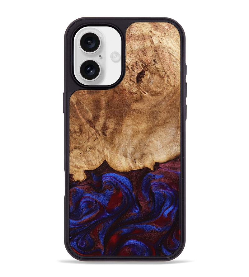 iPhone 16 Plus Wood Phone Case - Tanisha (Red, 778808)