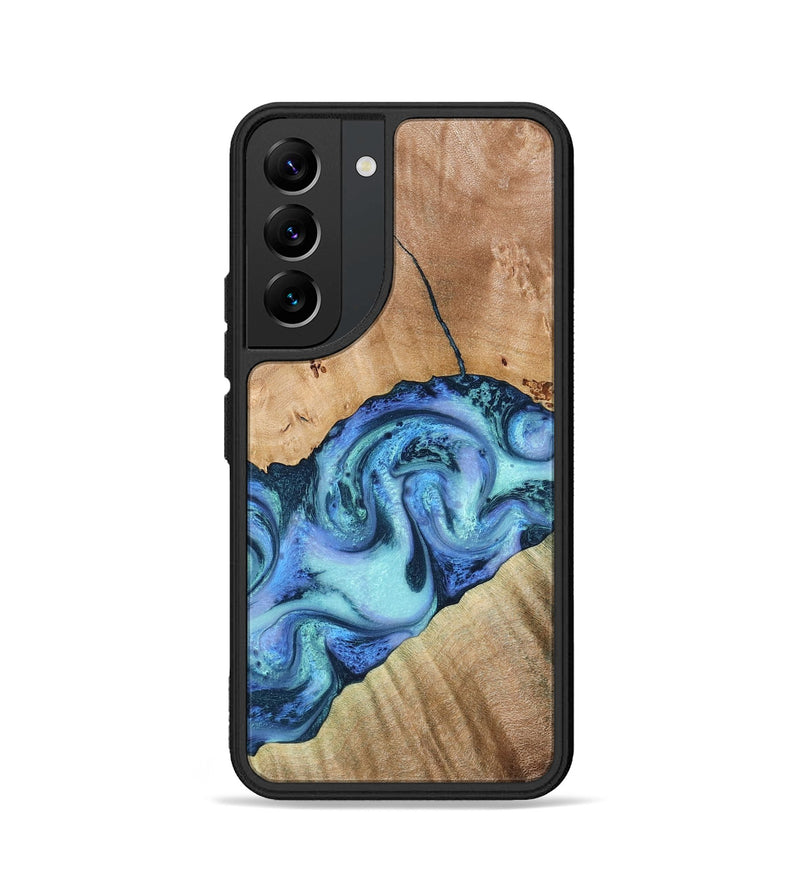 Galaxy S22 Wood Phone Case - Tadeo (Blue, 778823)