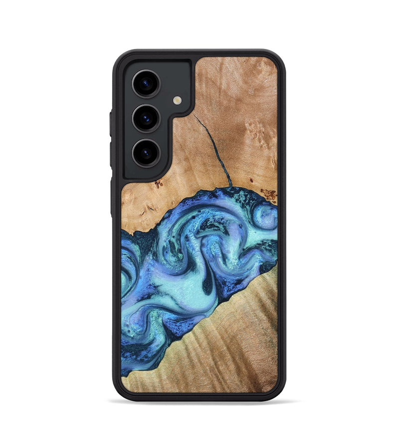 Galaxy S24 Wood Phone Case - Tadeo (Blue, 778823)