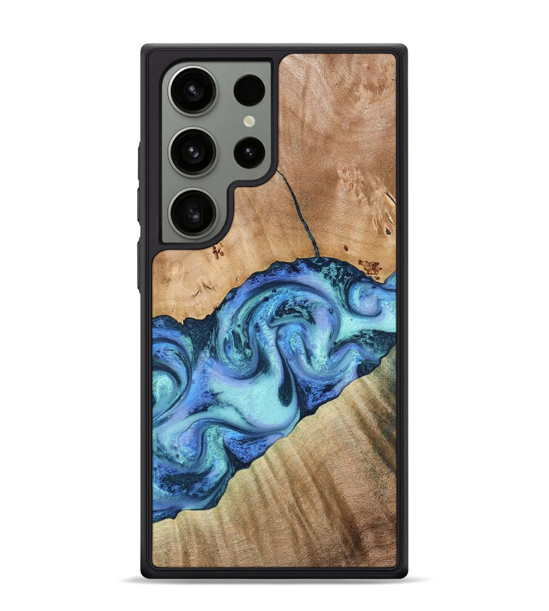 Galaxy S24 Ultra Wood Phone Case - Tadeo (Blue, 778823)