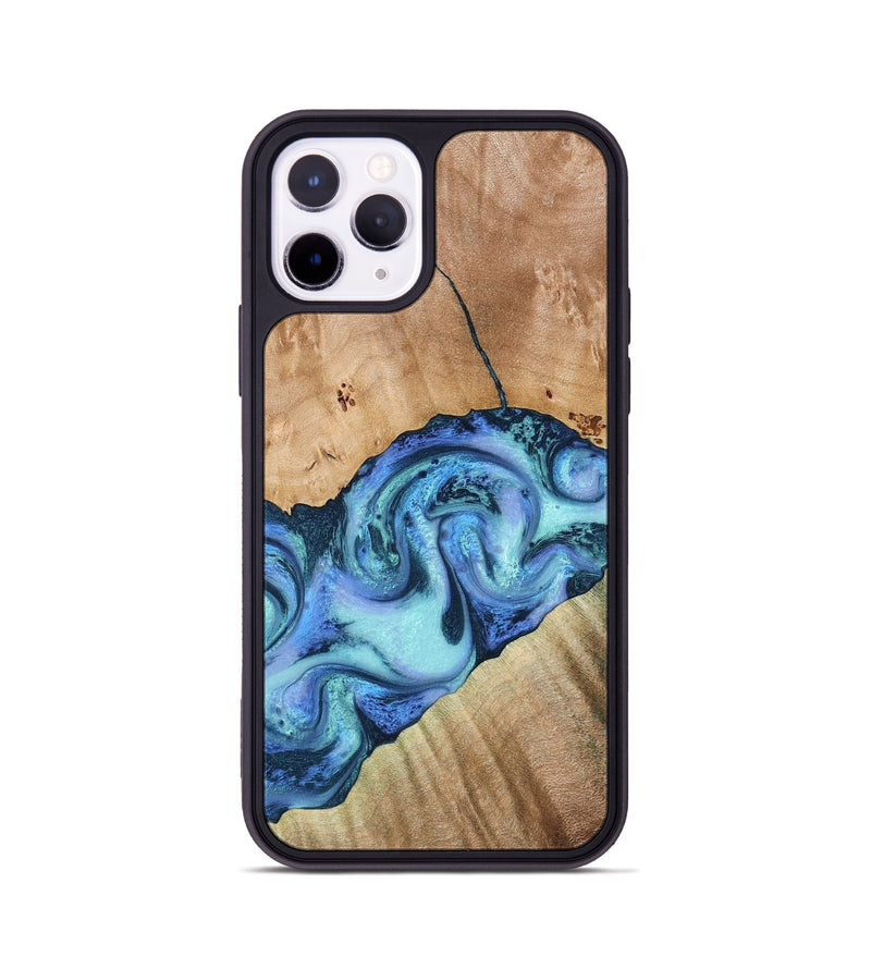 iPhone 11 Pro Wood Phone Case - Tadeo (Blue, 778823)