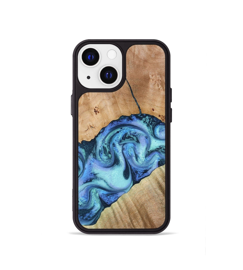 iPhone 13 mini Wood Phone Case - Tadeo (Blue, 778823)