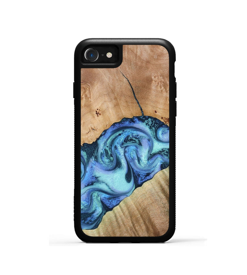 iPhone SE Wood Phone Case - Tadeo (Blue, 778823)