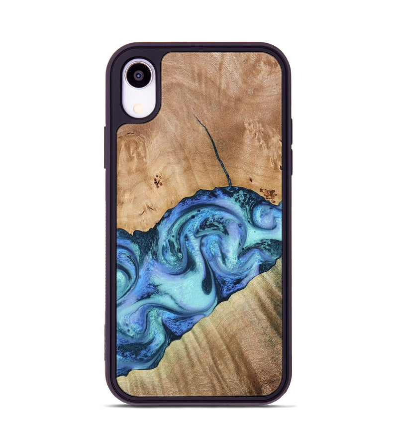 iPhone Xr Wood Phone Case - Tadeo (Blue, 778823)
