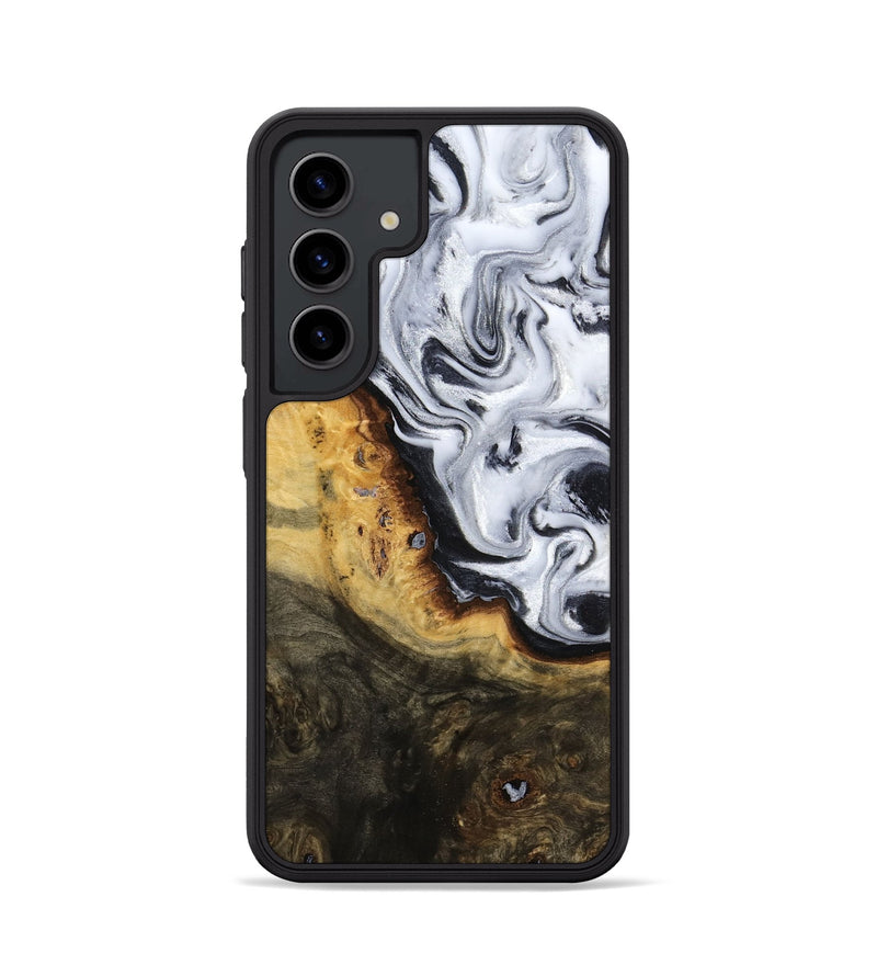 Galaxy S24 Wood Phone Case - Kaitlyn (Black & White, 779204)