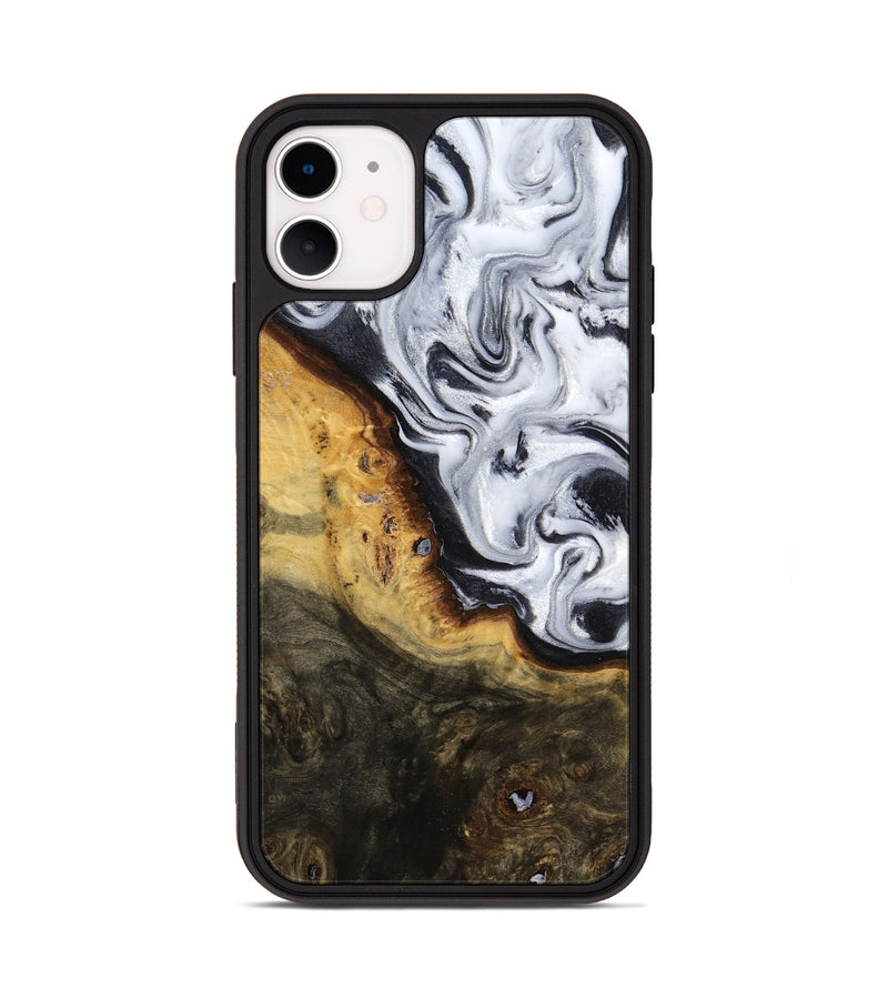 iPhone 11 Wood Phone Case - Kaitlyn (Black & White, 779204)