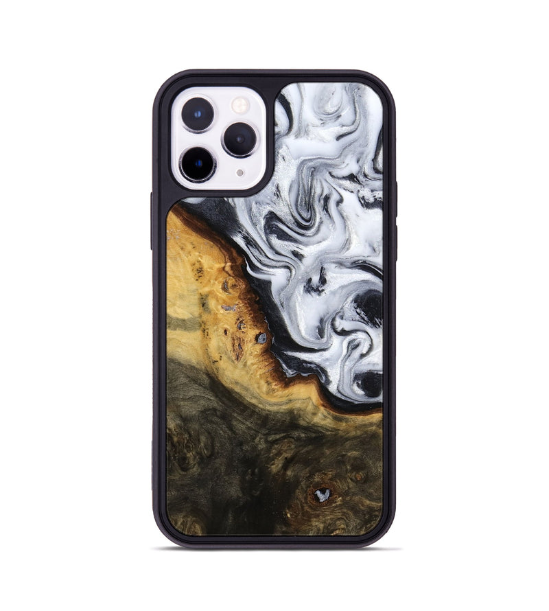 iPhone 11 Pro Wood Phone Case - Kaitlyn (Black & White, 779204)