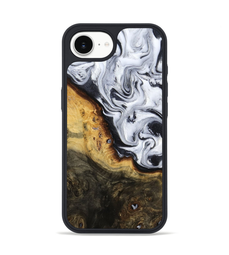 iPhone 16e Wood Phone Case - Kaitlyn (Black & White, 779204)