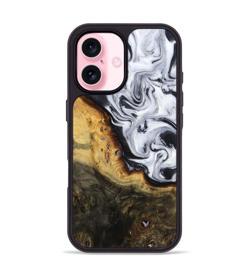 iPhone 17 Wood Phone Case - Kaitlyn (Black & White, 779204)