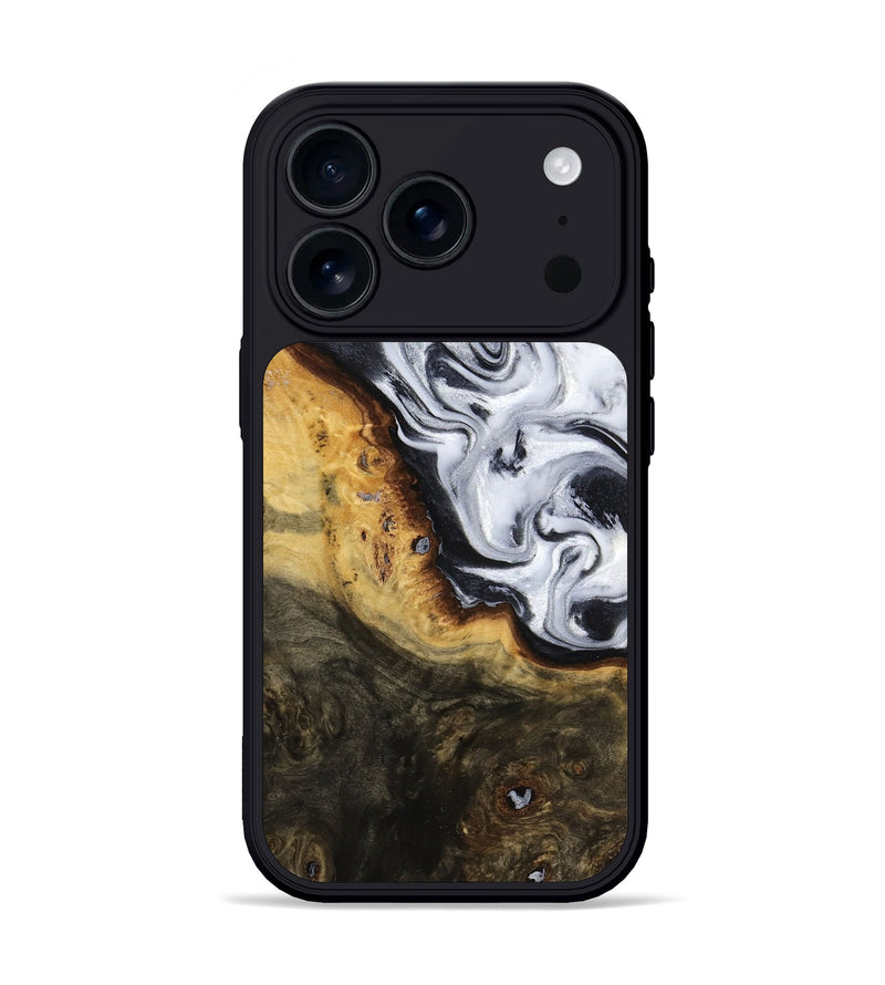 iPhone 17 Pro Wood Phone Case - Kaitlyn (Black & White, 779204)