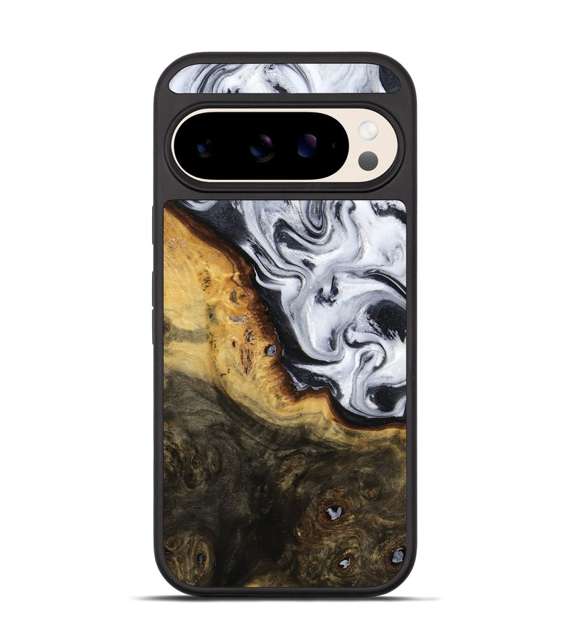 Pixel 10 Wood Phone Case - Kaitlyn (Black & White, 779204)