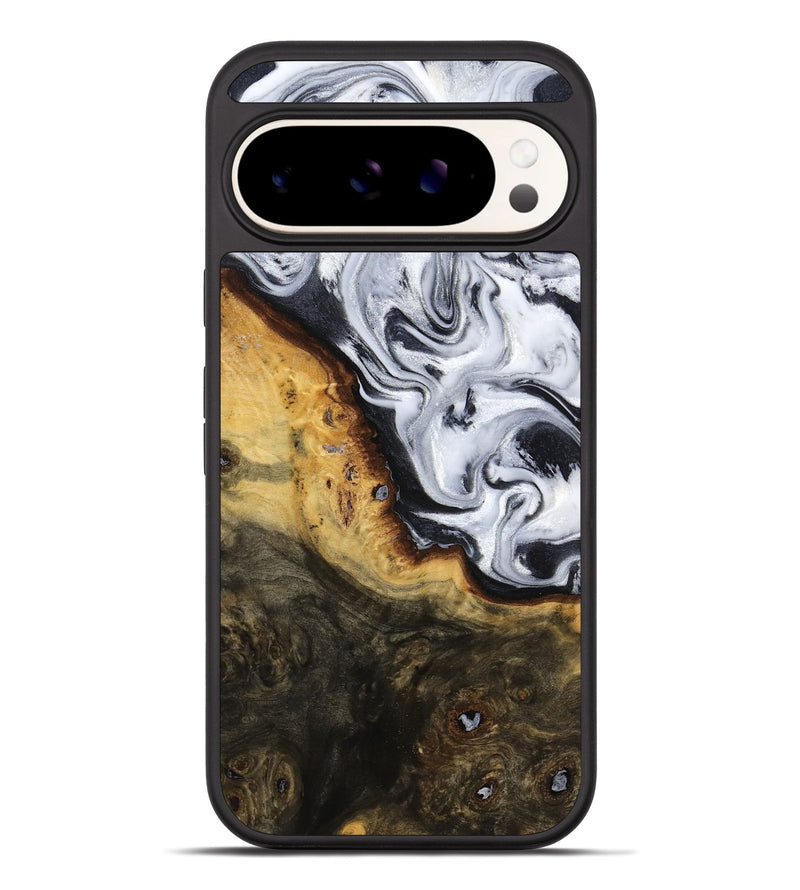 Pixel 10 Pro XL Wood Phone Case - Kaitlyn (Black & White, 779204)