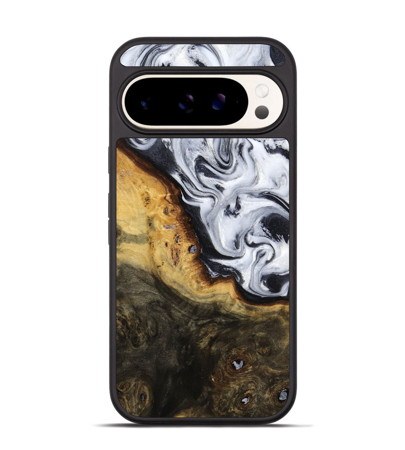 Pixel 9 Pro Wood Phone Case - Kaitlyn (Black & White, 779204)