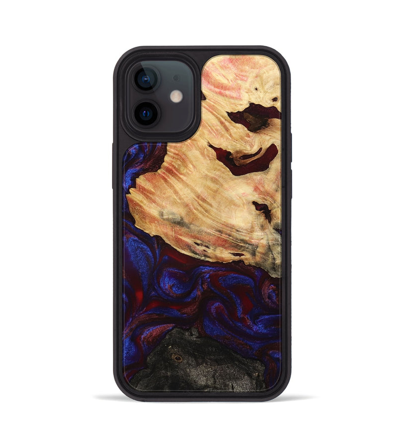 iPhone 12 Wood Phone Case - Koda (Red, 779213)