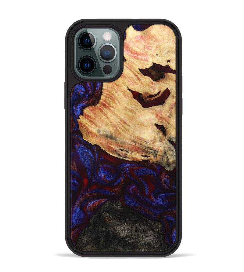 iPhone 12 Pro Max Wood Phone Case - Koda (Red, 779213)