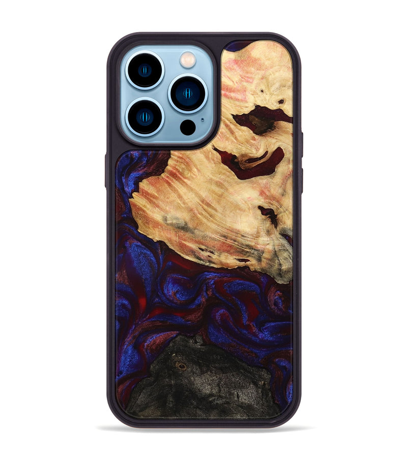 iPhone 14 Pro Max Wood Phone Case - Koda (Red, 779213)