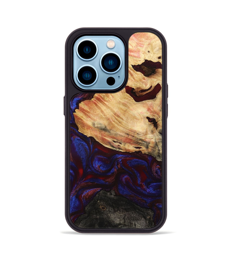 iPhone 14 Pro Wood Phone Case - Koda (Red, 779213)