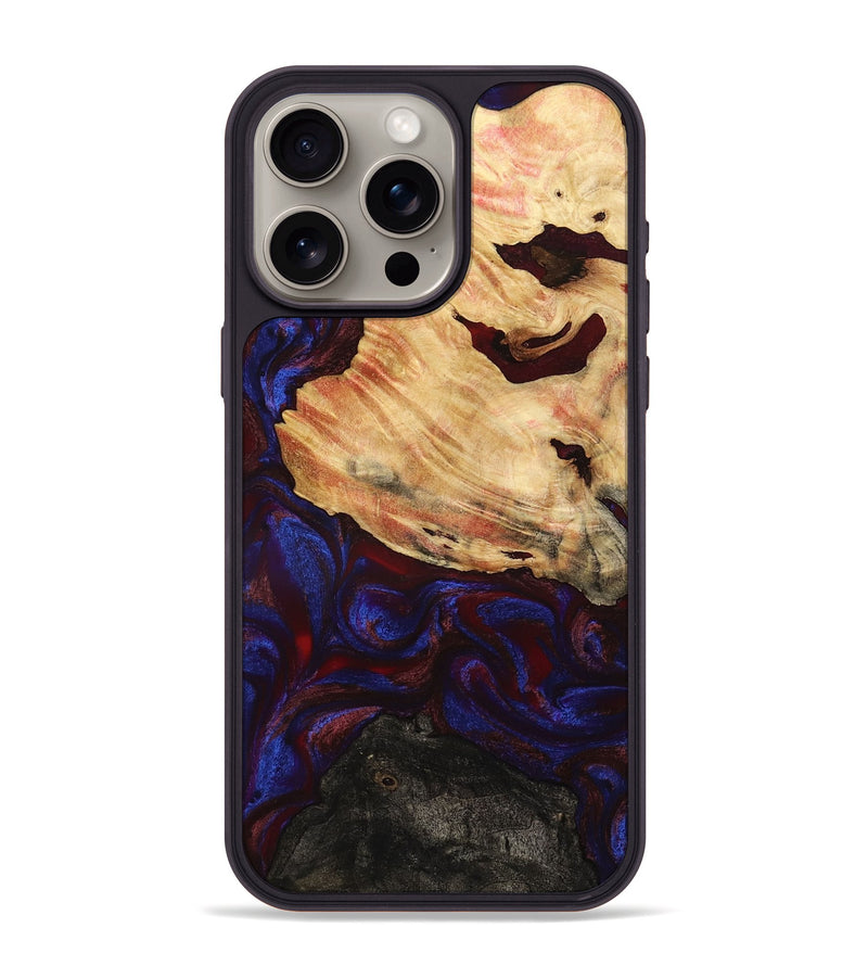 iPhone 15 Pro Max Wood Phone Case - Koda (Red, 779213)