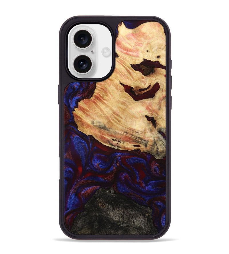 iPhone 16 Plus Wood Phone Case - Koda (Red, 779213)