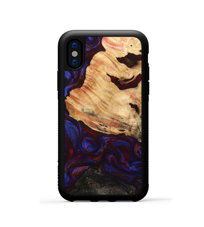 iPhone Xs Wood Phone Case - Koda (Red, 779213)