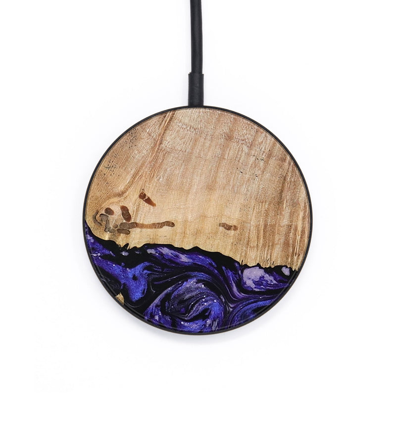 Circle Wood Wireless Charger - Kamron (Purple, 779233)