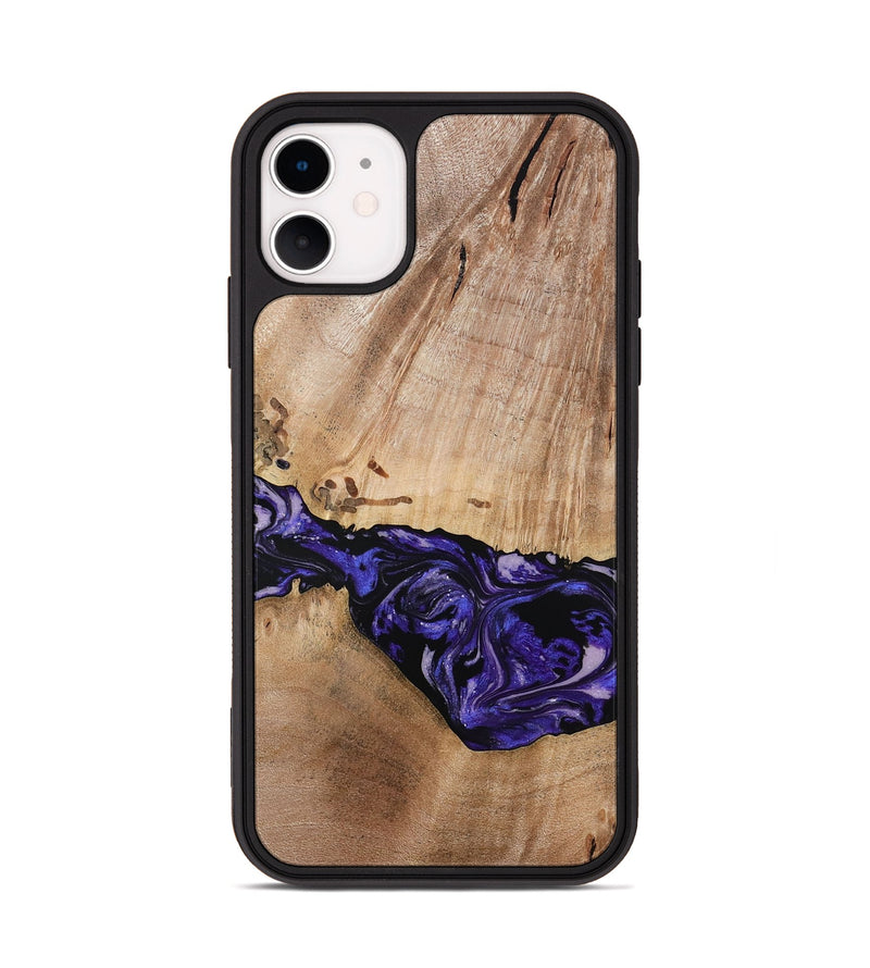 iPhone 11 Wood Phone Case - Kamron (Purple, 779233)