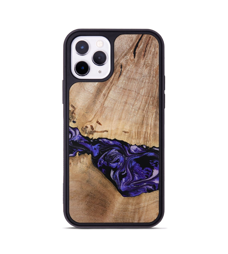 iPhone 11 Pro Wood Phone Case - Kamron (Purple, 779233)