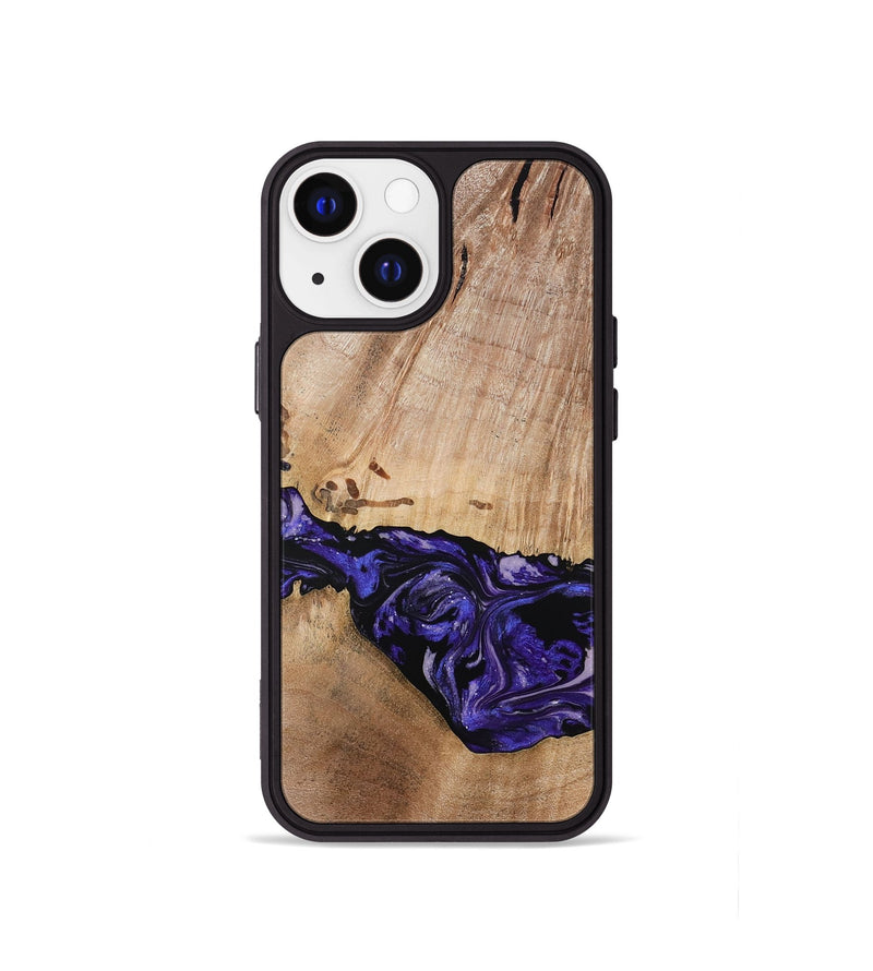 iPhone 13 mini Wood Phone Case - Kamron (Purple, 779233)