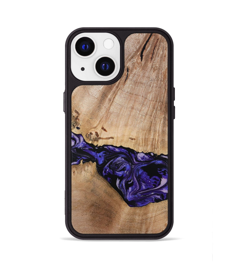 iPhone 13 Wood Phone Case - Kamron (Purple, 779233)
