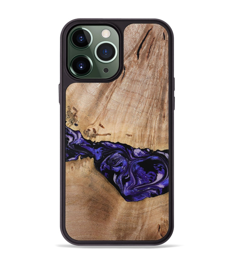 iPhone 13 Pro Max Wood Phone Case - Kamron (Purple, 779233)