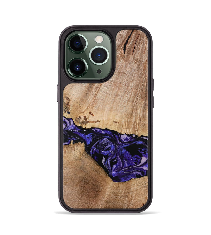 iPhone 13 Pro Wood Phone Case - Kamron (Purple, 779233)