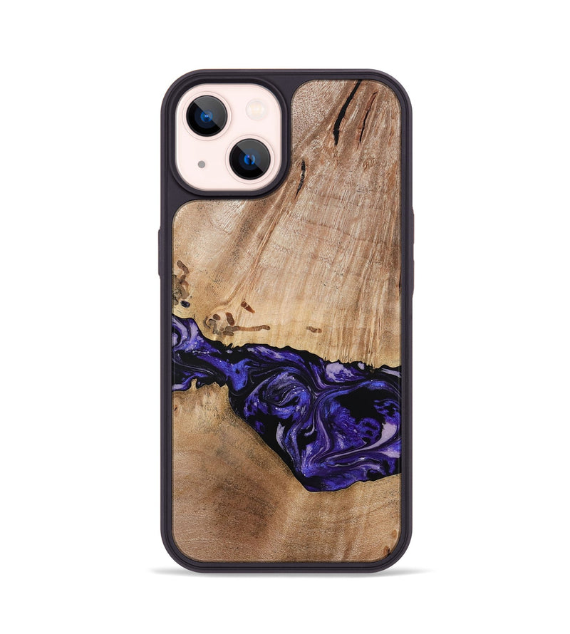 iPhone 14 Wood Phone Case - Kamron (Purple, 779233)