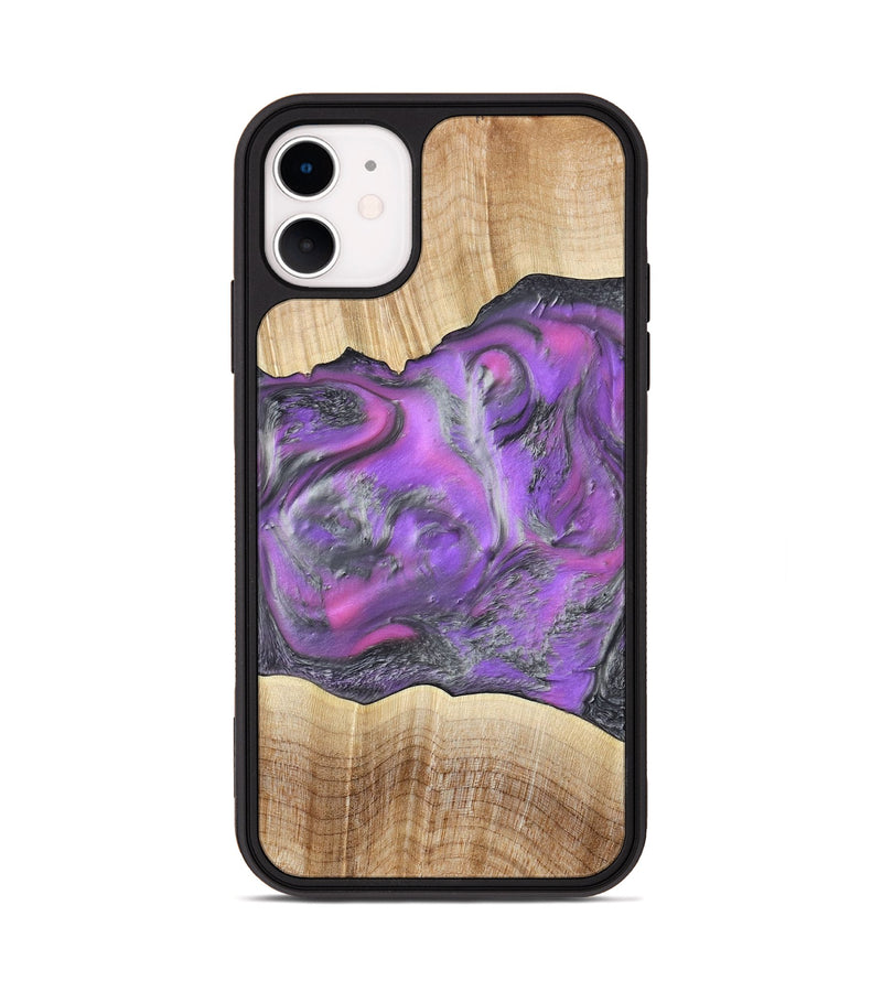 iPhone 11 Wood Phone Case - Sherita (Purple, 779238)