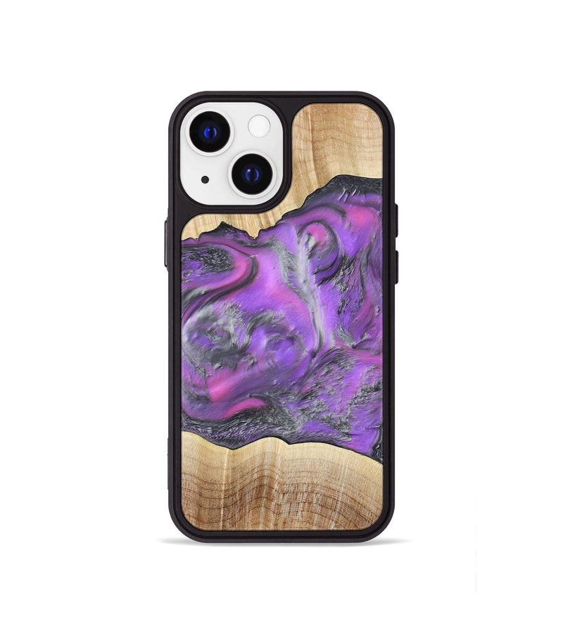 iPhone 13 mini Wood Phone Case - Sherita (Purple, 779238)