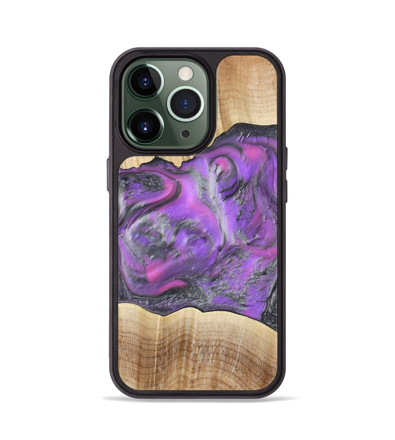 iPhone 13 Pro Wood Phone Case - Sherita (Purple, 779238)
