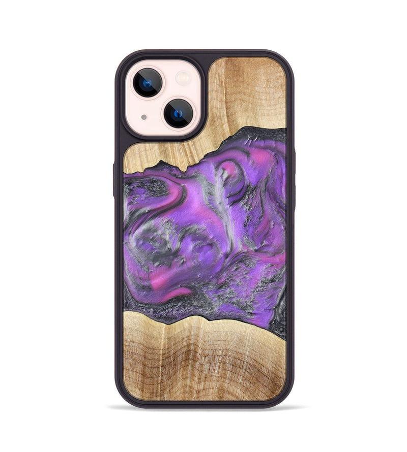 iPhone 14 Wood Phone Case - Sherita (Purple, 779238)