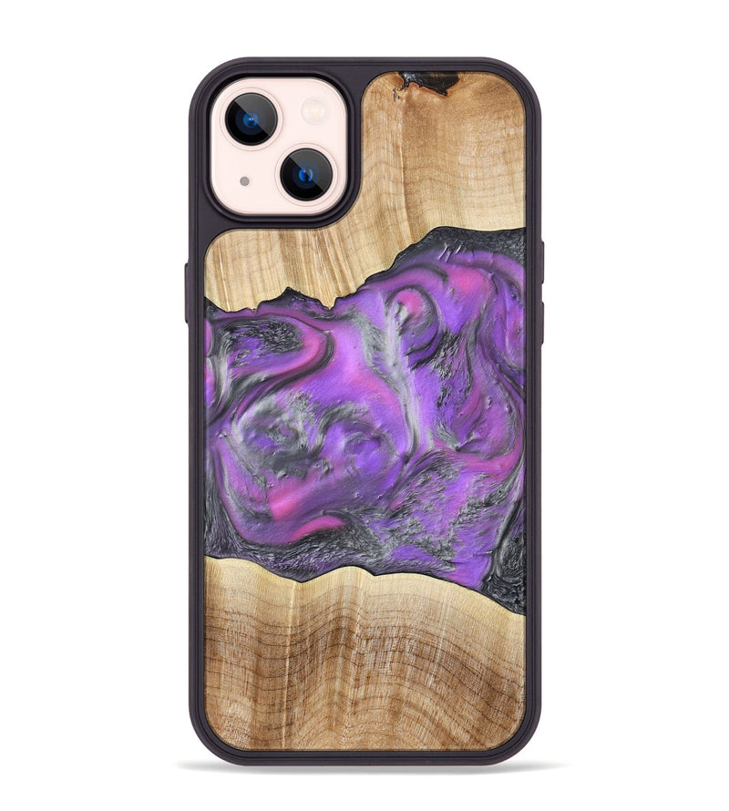 iPhone 14 Plus Wood Phone Case - Sherita (Purple, 779238)