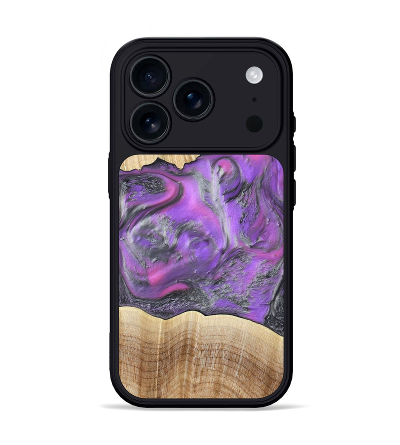 iPhone 17 Pro Wood Phone Case - Sherita (Purple, 779238)