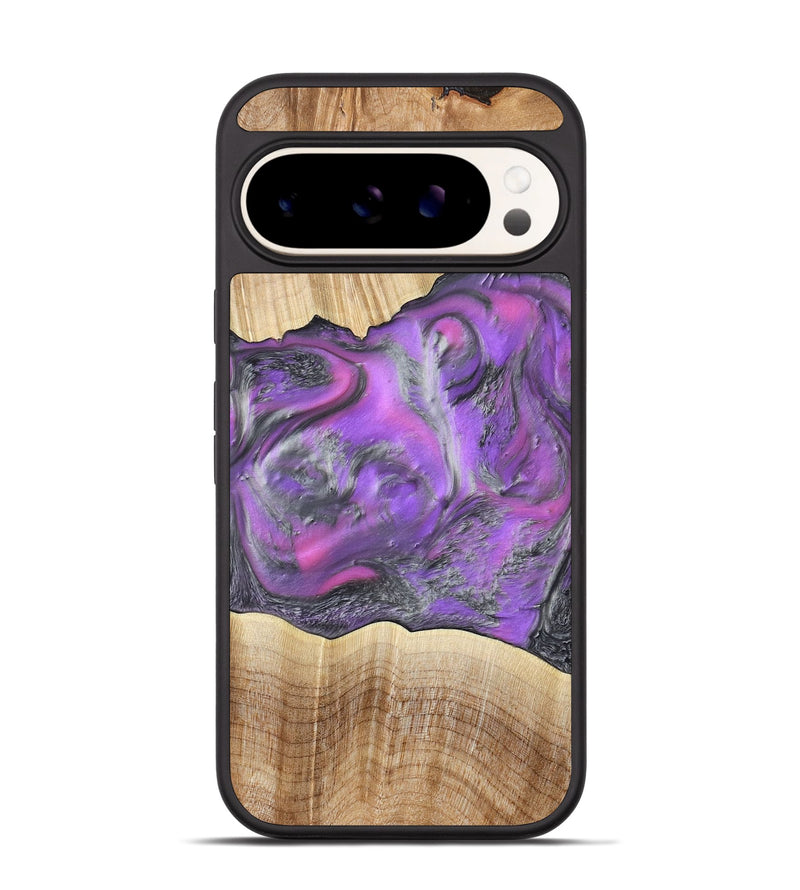 Pixel 9 Pro Wood Phone Case - Sherita (Purple, 779238)