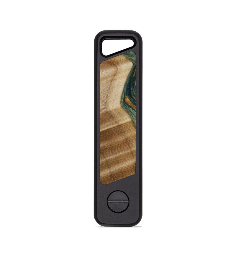 EDC Wood KeyHolder - Ana (Teal & Gold, 779429)
