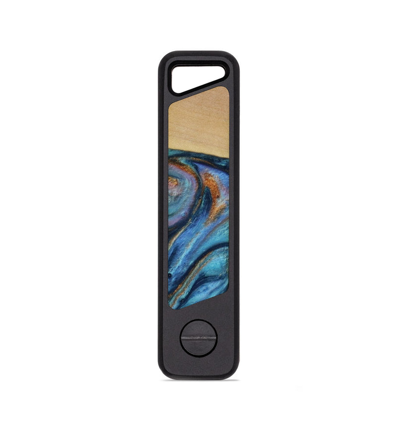 EDC Wood KeyHolder - Mitchell (Teal & Gold, 779430)