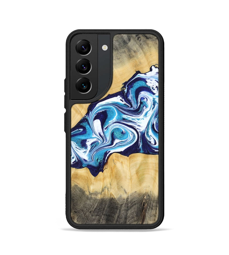 Galaxy S22 Wood Phone Case - Jaxson (Blue, 779467)