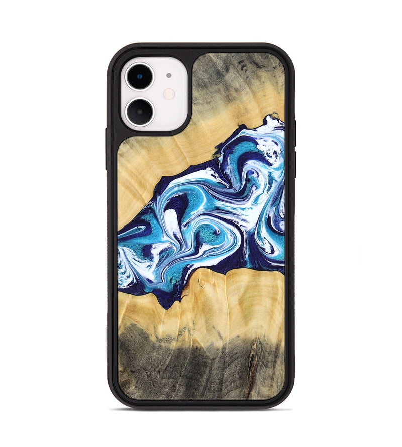 iPhone 11 Wood Phone Case - Jaxson (Blue, 779467)