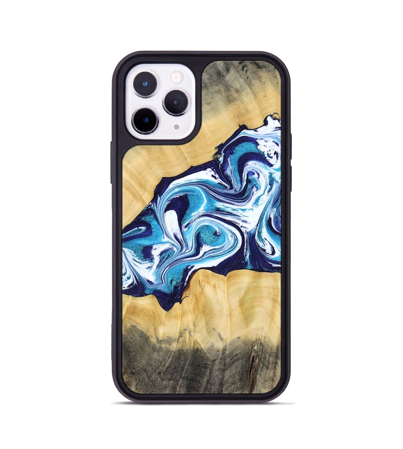 iPhone 11 Pro Wood Phone Case - Jaxson (Blue, 779467)