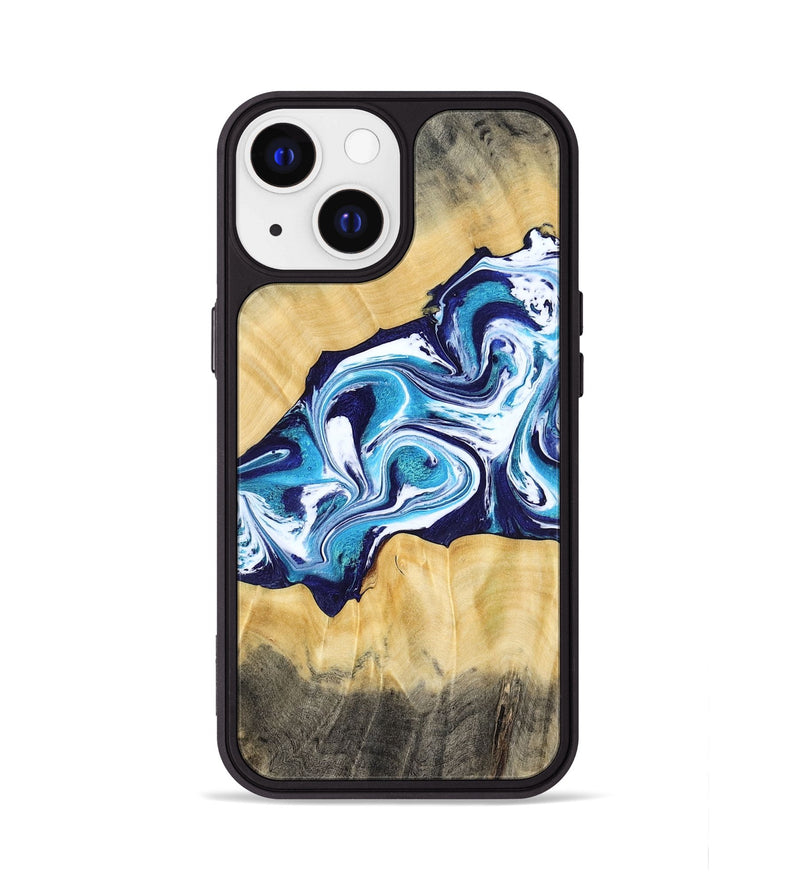 iPhone 13 Wood Phone Case - Jaxson (Blue, 779467)