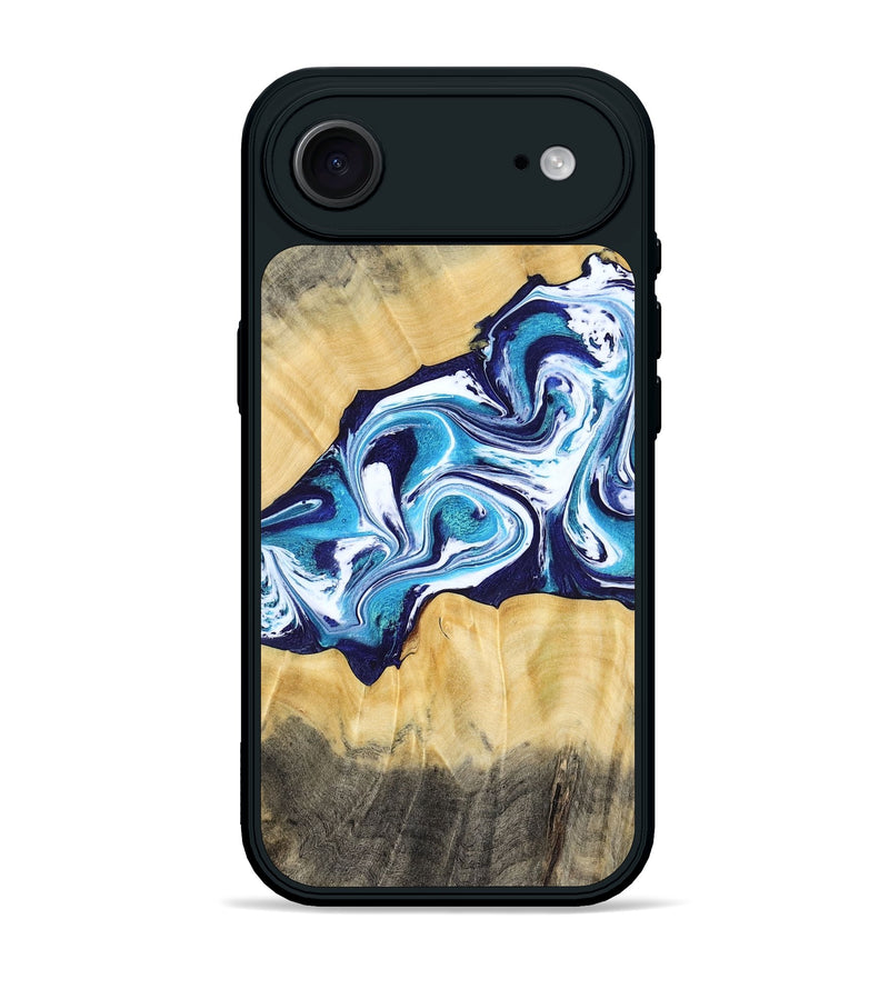 iPhone 17 Air Wood Phone Case - Jaxson (Blue, 779467)