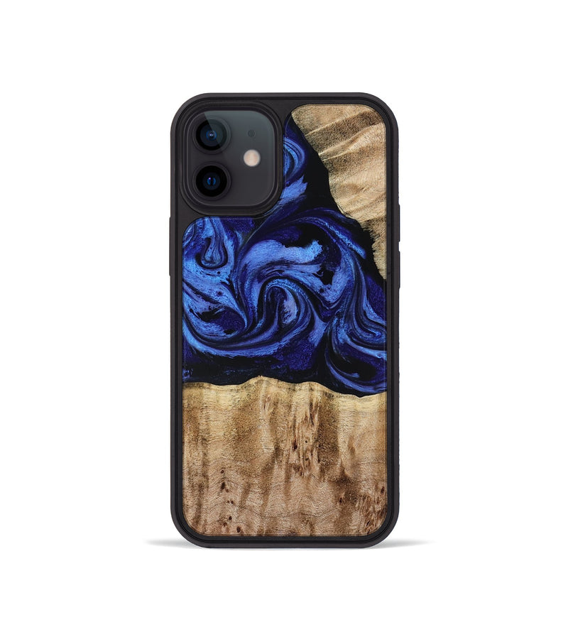 iPhone 12 mini Wood Phone Case - Salina (Blue, 779469)