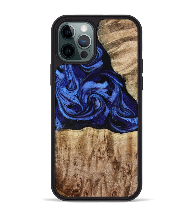iPhone 12 Pro Max Wood Phone Case - Salina (Blue, 779469)