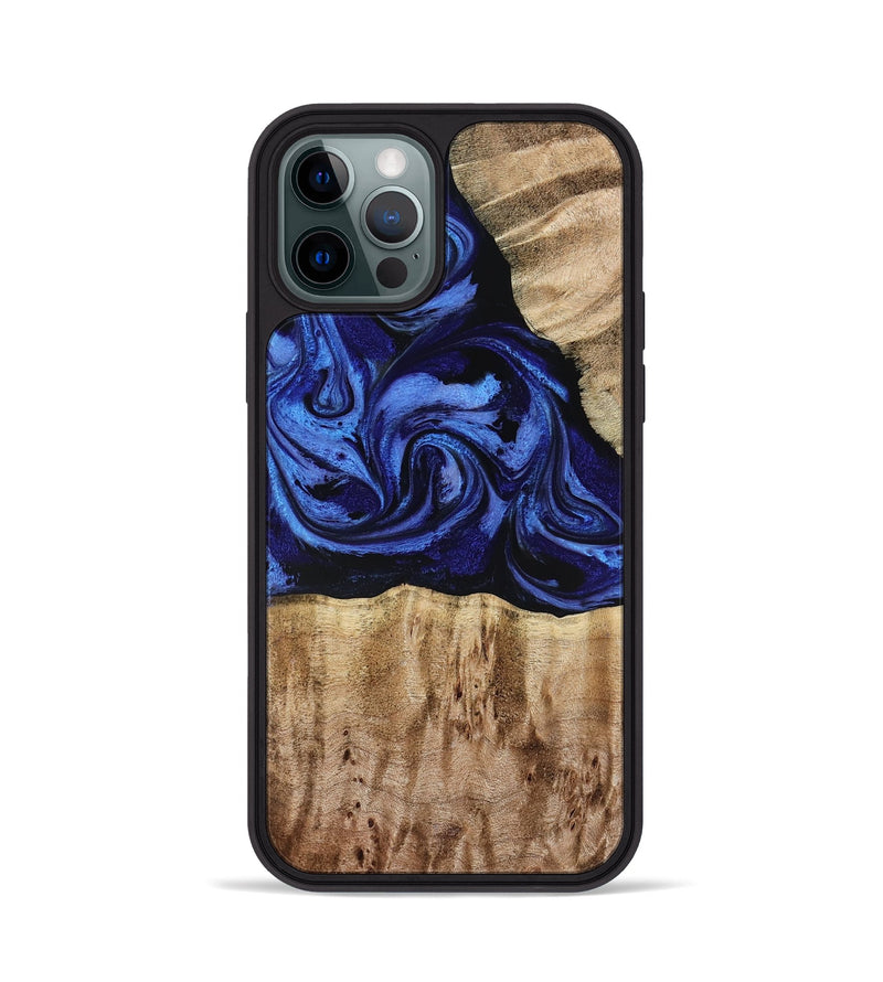 iPhone 12 Pro Wood Phone Case - Salina (Blue, 779469)